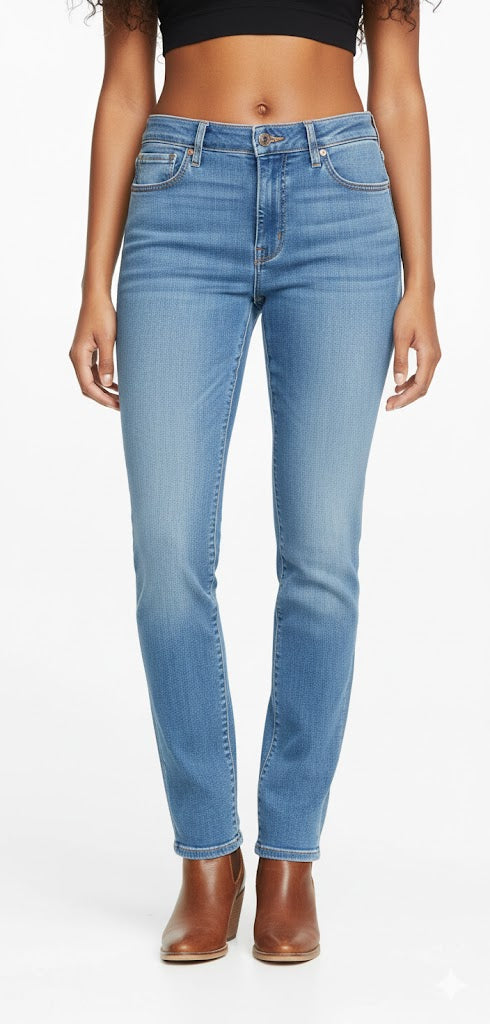 Wrangler Classics Women’s Mid Rise Straight Jeans Mr Bargain