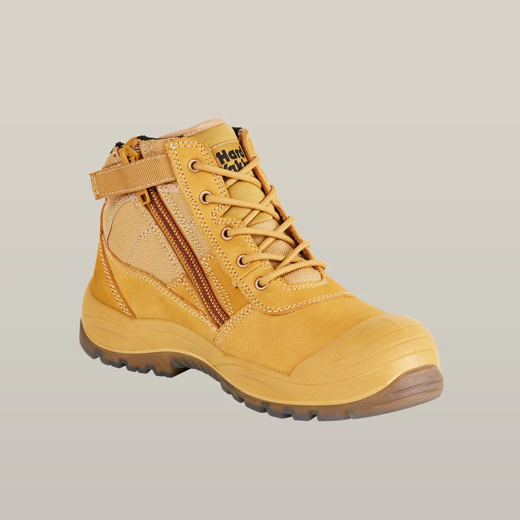 Hard Yakka Men's Utility  Steel Toe Safety Boot, Wheat, 6 US Yakka